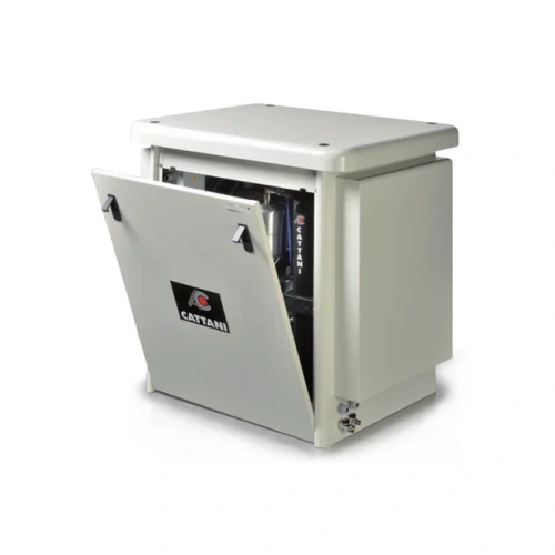 Cattani AC200 30-160 - безмасляный компрессор для двух стоматологических установок, c кожухом, c осушителем, с ресивером 30 л (160 л/мин) | Cattani (Италия)