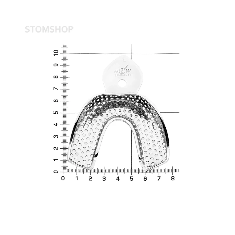 Ложка слепочная нижняя с перфорацией, L | HLW Dental Instruments (Германия)