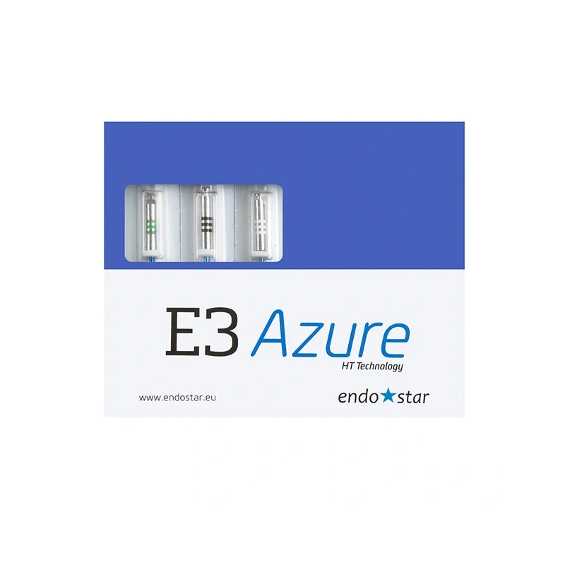E3 Azure Big - машинные файлы 35/04, 40/04, 45/04 25 мм, 3 шт. в упаковке | Endostar (Польша)