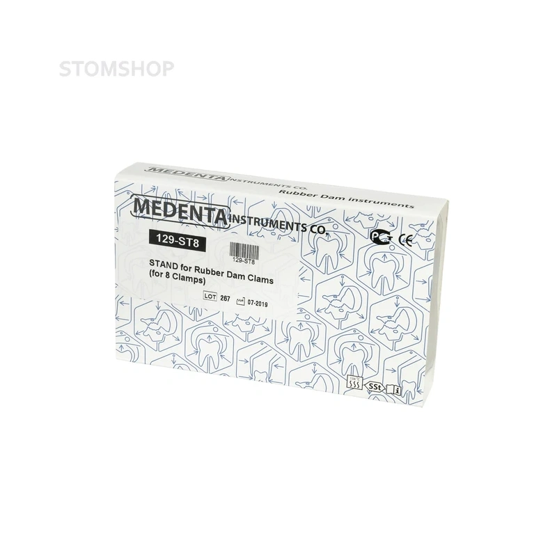 129-ST8 - подставка для 8 креплений Раббер Дам Медента | Medenta Instruments Co. (Пакистан)