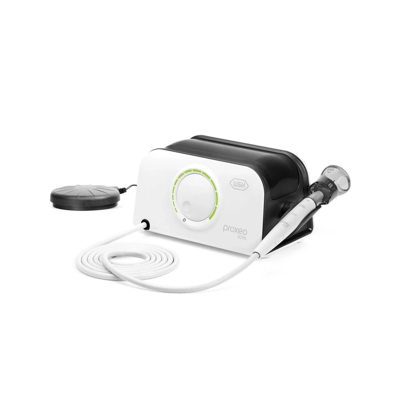 Proxeo Ultra PB-510 - пьезоскалер со светом под соединение W&H/EMS/Mectron, с проводной педалью, в комплекте 3 насадки (1U, 2U, 1P) | W&H DentalWerk (Австрия)