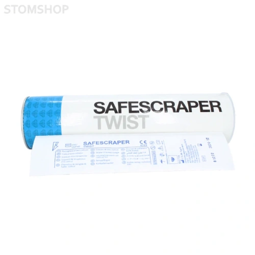 Safescraper TWIST - одноразовый костный скребок, изогнутый | META (Италия)