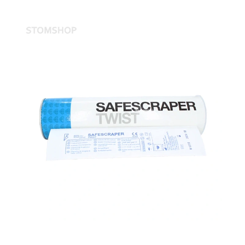 Safescraper TWIST - одноразовый костный скребок, изогнутый | META (Италия)