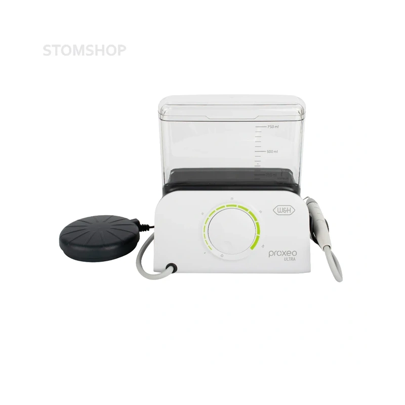 Proxeo Ultra PB-520 - пьезоскалер со светом под соединение W&H/EMS/Mectron, с проводной педалью, в комплекте 3 насадки (1U, 2U, 1P) | W&H DentalWerk (Австрия)