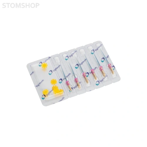 E-FLEX Blue - машинные файлы NiTi с памятью формы, конус 04, длина 25 мм, размер 12,5, 6 шт. | Eighteeth (Китай)