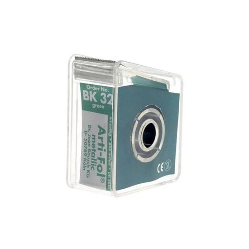 Bausch BK 32 Arti-Fol - фольга окклюзионная односторонняя зеленая, толщина 12 мкм, рулон 22 мм x 20 м | Bausch (Германия)
