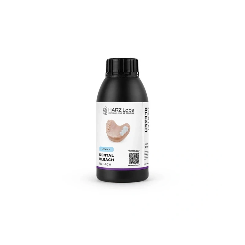 HARZ Labs Dental Bleach - фотополимерная смола для стоматологии, цвет молочный полупрозрачный, 0.5 кг | HARZ Labs (Россия)