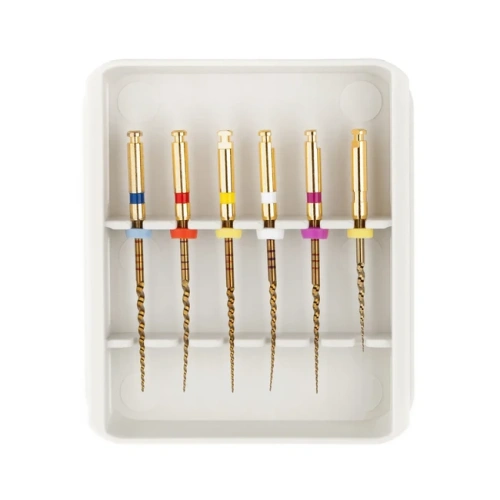 RCS Gold LT - машинные файлы, размеры SX (Open File), S1, S2, F1, F2, F3, длина 25 мм, 6 шт. | Ramo Medical (Китай)