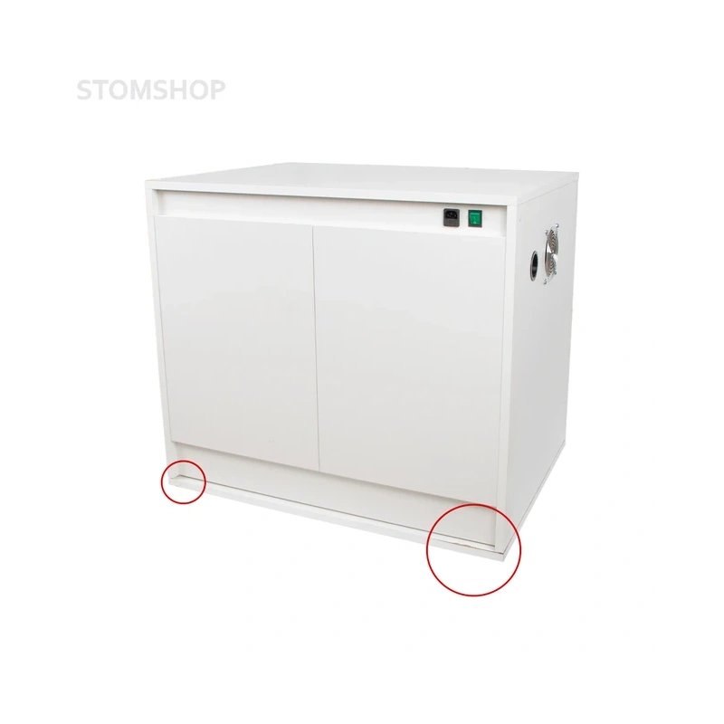 JW-032C - безмасляный компрессор для двух стоматологических установок, с ресивером 60 л, с кожухом, 200 л/мин (уцененный товар) | Junwei (Китай)
