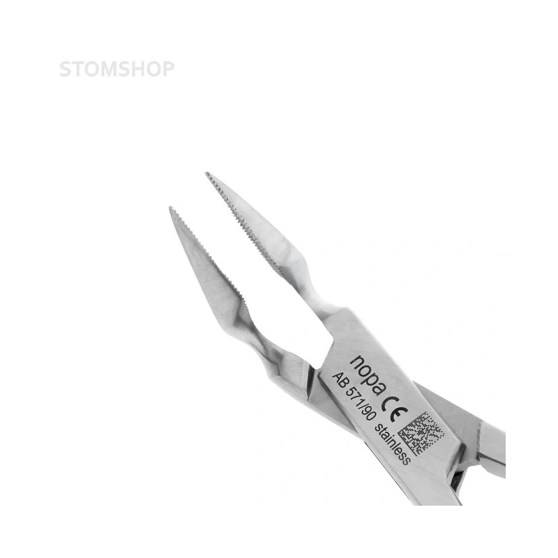 Щипцы извлекающие, изогнутые на 90 градусов, 13,5 см | Nopa Instruments (Германия)