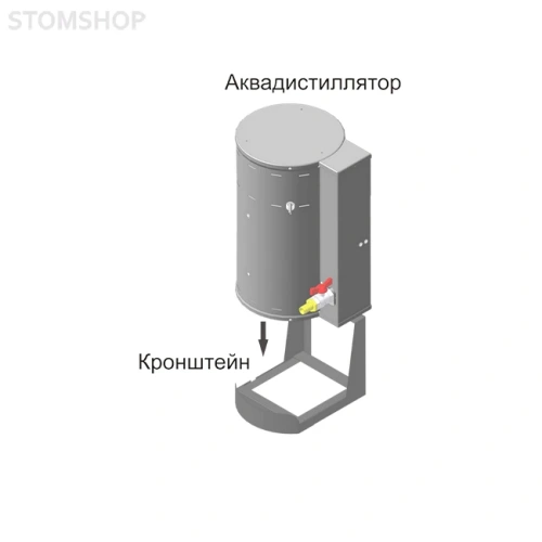 Кронштейн для крепления дистиллятора АЭ-25 на стену | Ливам ПФ (Россия)