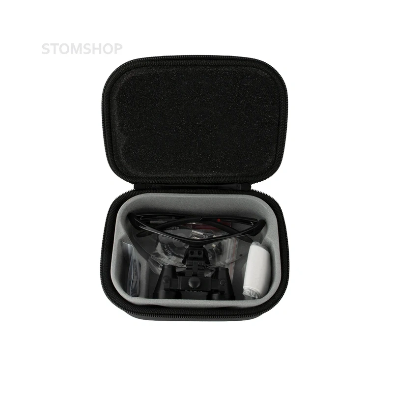 CM3.5X + BP frame - бинокулярные лупы системы Flip-up, увеличение 3.5x, усиленная спортивная оправа черного цвета | Ymarda (Китай)