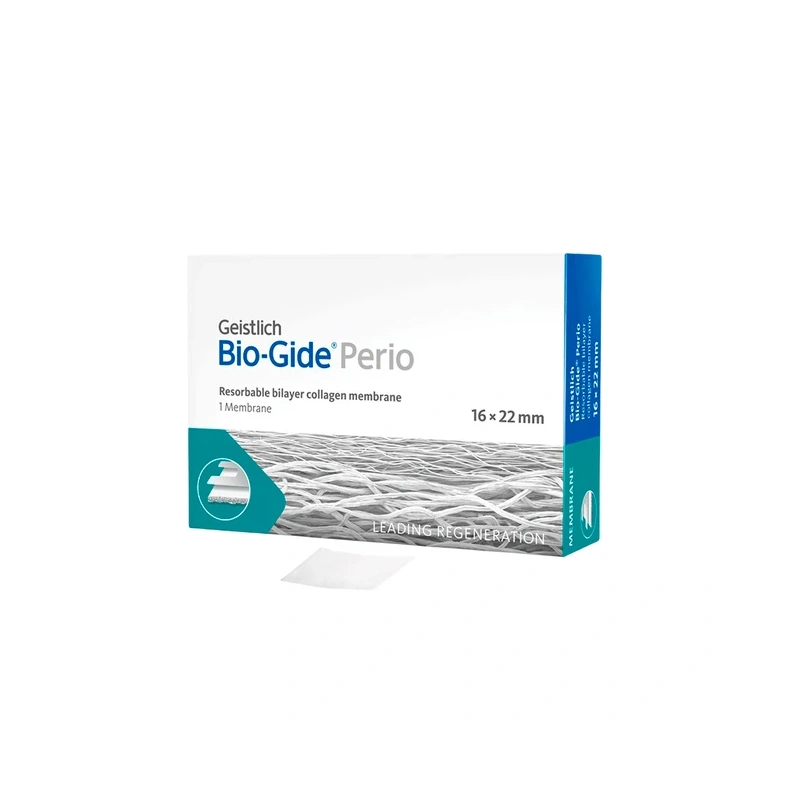 BIO-GIDE Perio - резорбируемая двухслойная барьерная мембрана, 16х22 мм | Geistlich Pharma (Швейцария)
