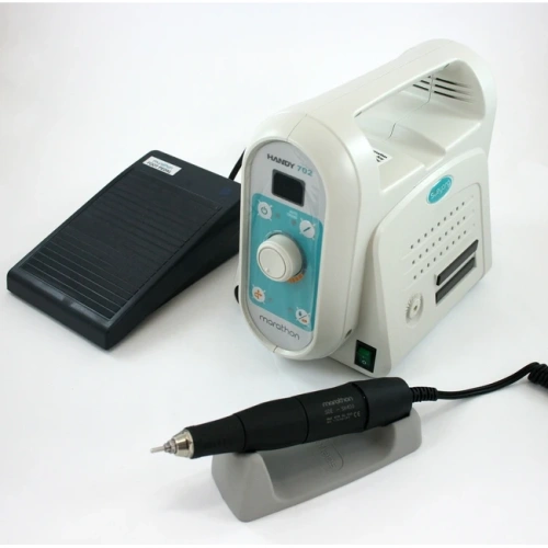 Marathon HANDY 702 Lite - щеточный зуботехнический микромотор, с наконечником SDE-SH400, 40000 об/мин, педаль FS60N | Saeyang Microtech (Ю. Корея)