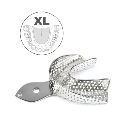 Ложка слепочная нижняя с перфорацией, XL | HLW Dental Instruments (Германия)