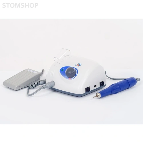STRONG 210 105L N - зуботехнический щеточный микромотор с наконечником 105L N и педалью включения-выключения, с сумкой, 35000 об/мин | Saeshin (Ю. Корея)