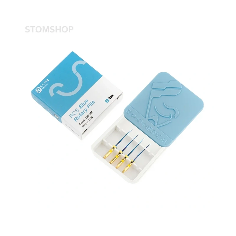 RCS Blue Rotary - машинные файлы, размер 20/04, длина 25 мм, 4 шт. | Ramo Medical (Китай)
