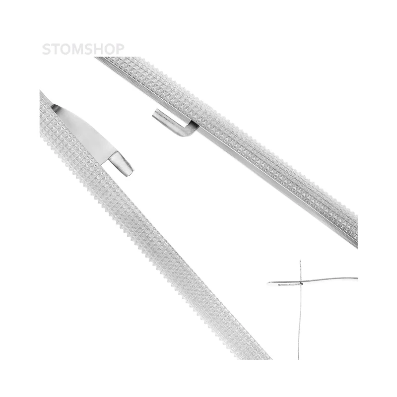 Иглодержатель хирургический прямой Castroviejo-Gomel TC, длина 160 мм | HLW Dental Instruments (Германия)
