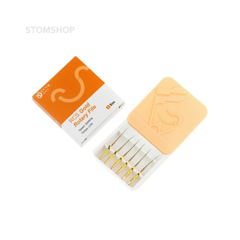 RCS Gold Rotary - машинные файлы, размер 20/04, длина 25 мм, 6 шт. | Ramo Medical (Китай)