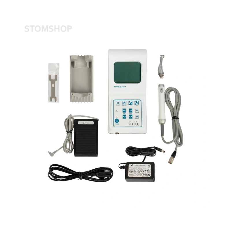 E-Cube EP/ACL(B)-42EP/ON-OFF PEDAL SET - эндомотор в комплекте с наконечником ACL(B)-42EP, 16:1 | Saeshin (Ю. Корея)