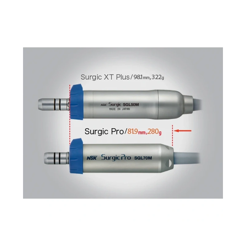 Комплект: физиодиспенсер Surgic Pro+ OPT + разборный наконечник Ti-Max X-DSG20L 20:1 + прямой хирургический наконечник с оптикой X-SG65L | NSK Nakanishi (Япония)