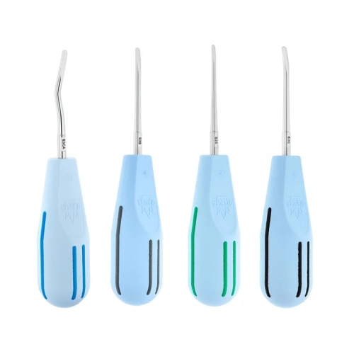 SHORT Periotome KIT - набор люксаторов периотом, 4 шт. | Directa Dental (Швеция)