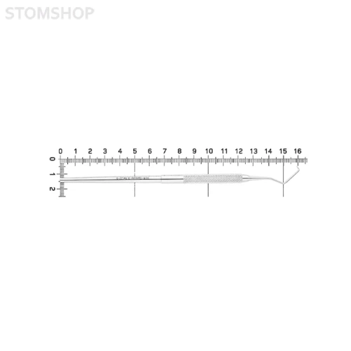 Зонд односторонний жесткий, форма 17 | HLW Dental Instruments (Германия)