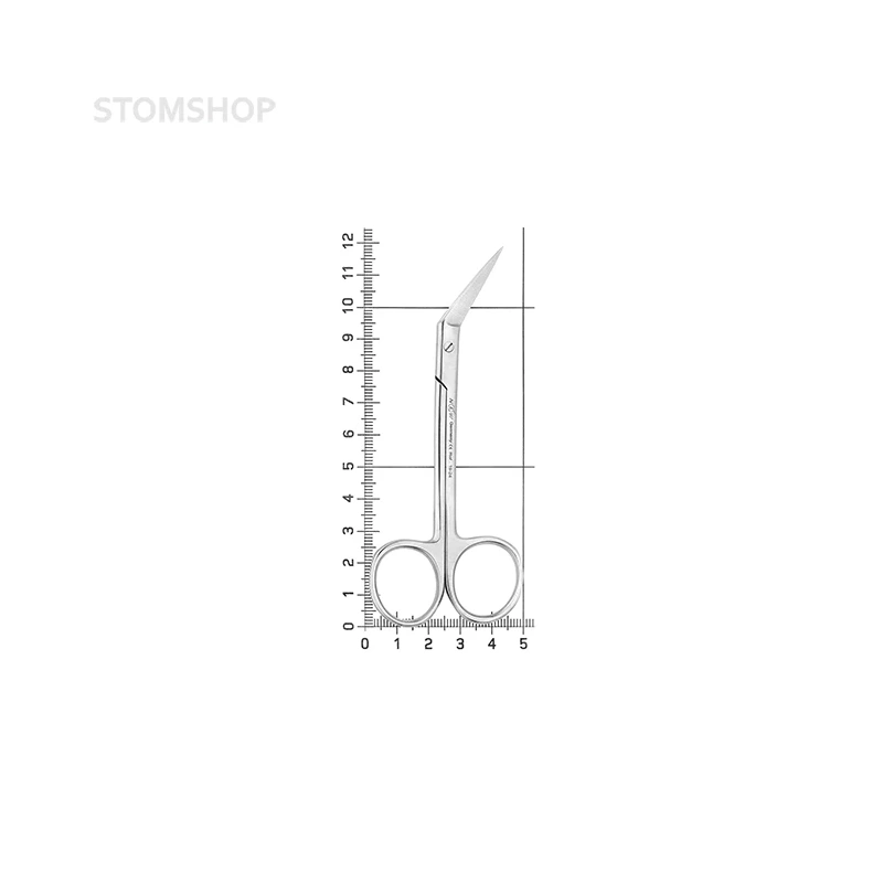 Ножницы хирургические угловые Fadenschere, 115 мм | HLW Dental Instruments (Германия)