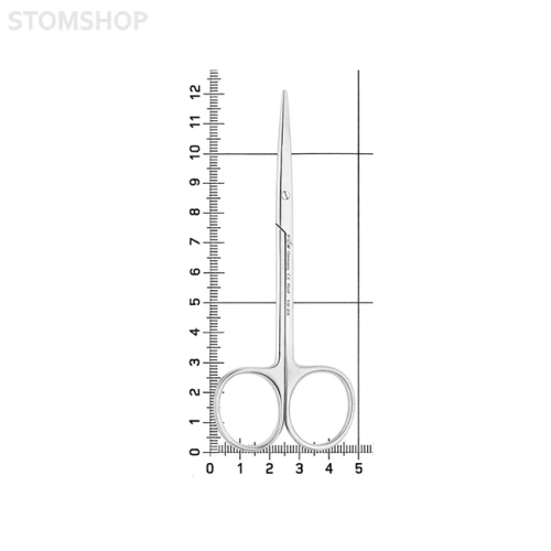 Ножницы хирургические прямые Metzenbaum, 120 мм, тупой кончик | HLW Dental Instruments (Германия)