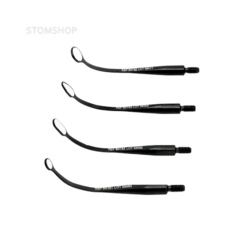 BLACK MICROflex ultra - стоматологическое ультраяркое микрозеркало с гнущейся ручкой, антибликовое DLC-покрытие, диаметр 3 мм | Hahnenkratt (Германия)