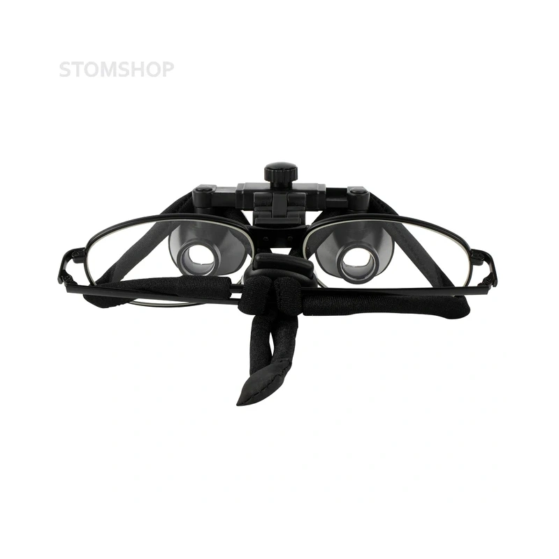 CO3.5X + Titanium frame - бинокулярные лупы системы Flip-up на титановой оправе, увеличение 3.5x, черный цвет | Ymarda (Китай)