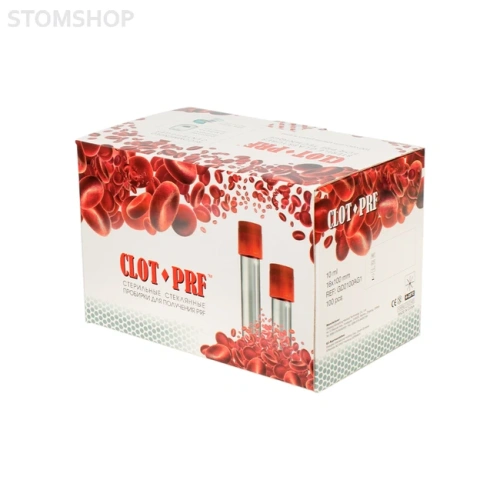 CLOT-PRF - стеклянные пробирки для A-PRF, 10 мл, 100 шт. | Shandong Chengwu Medical Products Factory (Китай)