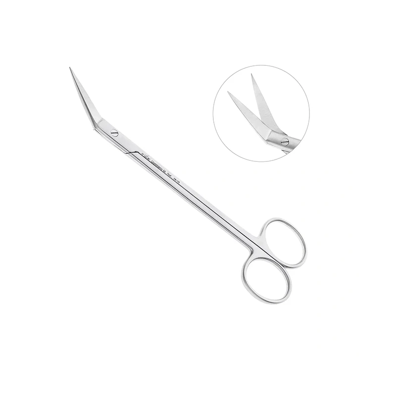 Ножницы хирургические угловые Locklin, 16 см | HLW Dental Instruments (Германия)