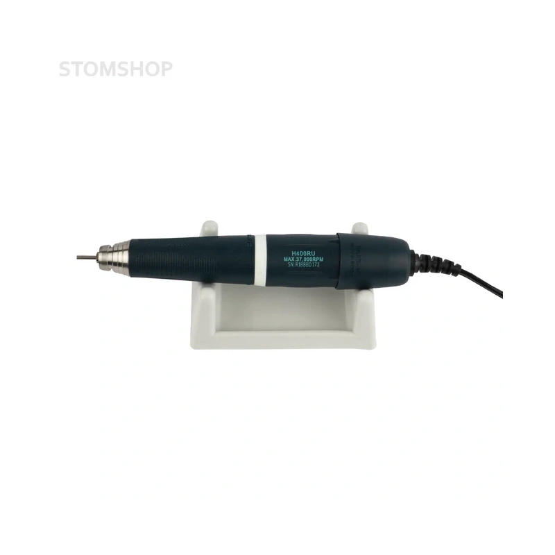 STRONG 211 H400RU Black - аппарат для маникюра с педалью, 37000 об/мин | Saeshin (Ю. Корея)
