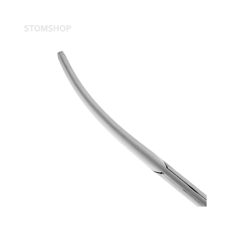 Зажим хирургический с зубчиками изогнутый Kocherklemme, 15 см | HLW Dental Instruments (Германия)