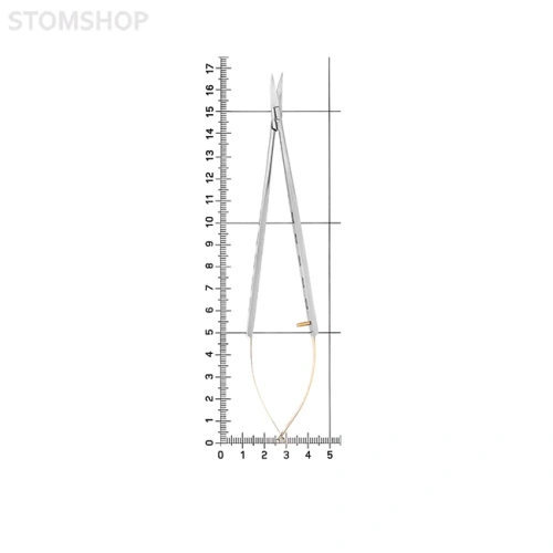 Ножницы-микро изогнутые Micro Schere TC, 170 мм | HLW Dental Instruments (Германия)