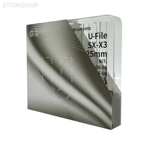 File Type U - машинные файлы для эндолечения, 019/.04, 018/.02, 020/.04, 020/.07, 025/.08, 030/.09, 6 шт. в наборе | Mercury (Китай)