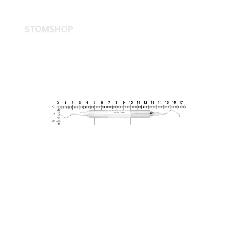 Кюрета пародонтологическая Gracey, форма 9/10, ручка DELUXE, диаметр 10 мм | HLW Dental Instruments (Германия)