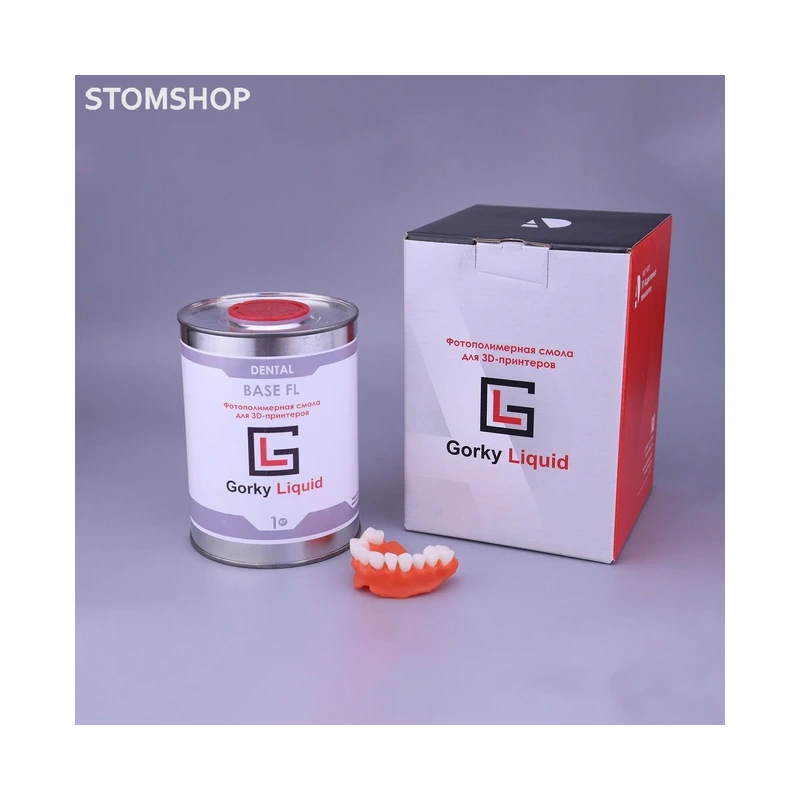 Gorky Liquid Dental Base FL SLA - фотополимерная смола для демонстрационных моделей десны, цвет розовый, 1 кг | Gorky Liquid (Россия)