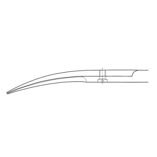 BC211R - ножницы хирургические, изогнутые, остроконечные, серия Durotip, длина 110 мм | B. Braun (Германия)