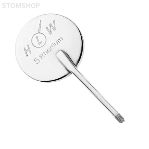 Зеркало стоматологическое, родий, №5, 24 мм (упак 12 шт) | HLW Dental Instruments (Германия)