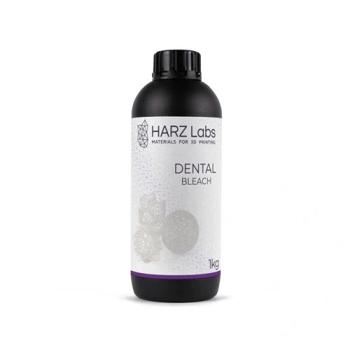 HARZ Labs Dental Bleach - фотополимерная смола для изготовления мостов и временных коронок, белый цвет, 1 кг | HARZ Labs (Россия)