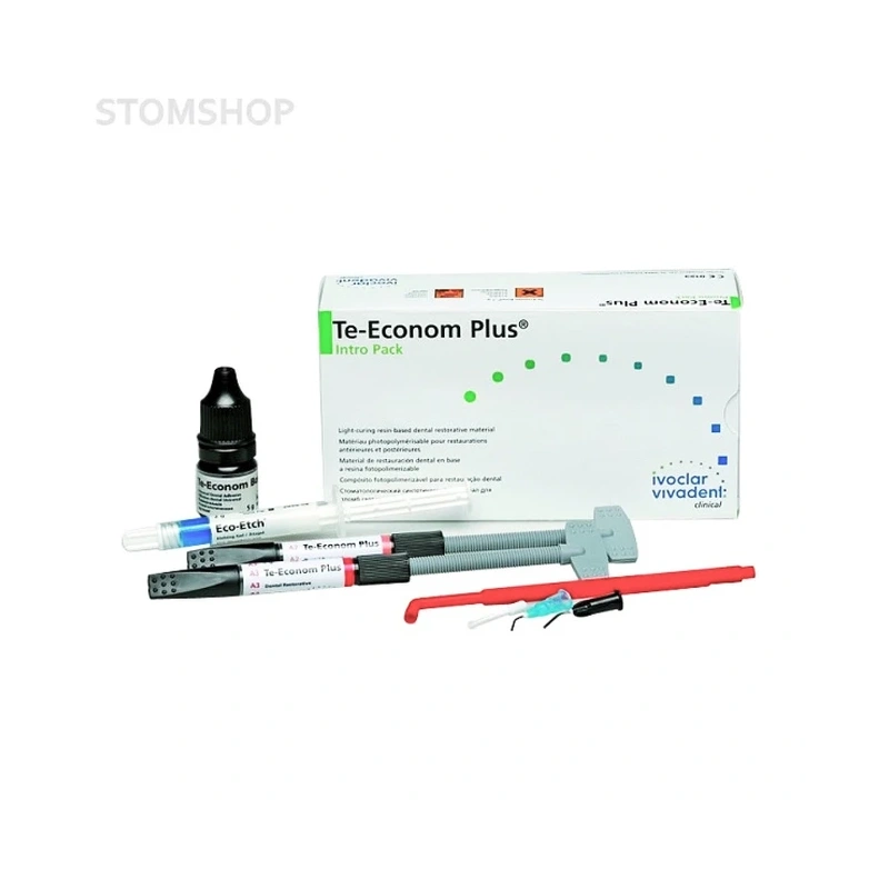 Te-Econom Plus - светоотверждаемый рентгеноконтрастный гибридный композит, набор 4 шприца | Ivoclar Vivadent (Германия)