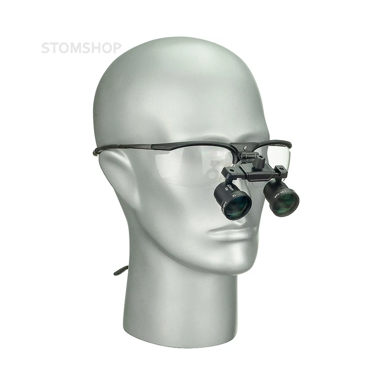 iZoom Flip-up Loupes Rudilite Frame - стоматологические бинокулярные лупы системы Flip-up на титановой оправе, рабочее расстояние 360-460 мм, увеличение 2.5х - 3.0x (мультизум) | DentLight (США)