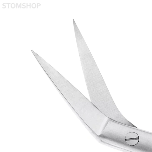 Ножницы хирургические угловые Locklin, 16 см | HLW Dental Instruments (Германия)