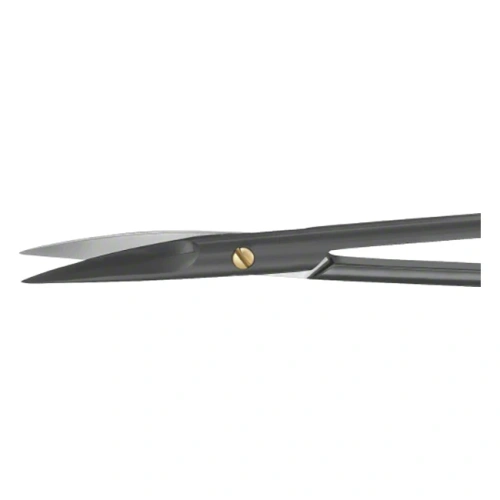 BC211B - ножницы хирургические, изогнутые, остроконечные, серия Noir, длина 110 мм | B. Braun (Германия)