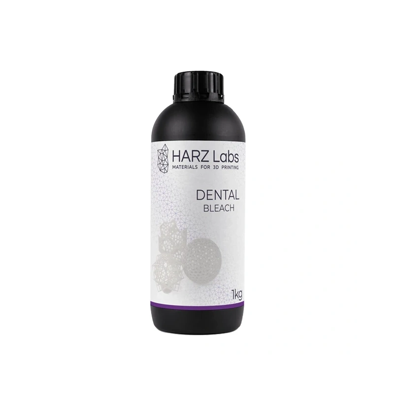 HARZ Labs Dental Bleach - фотополимерная смола для стоматологии, цвет молочный полупрозрачный, 1 кг | HARZ Labs (Россия)