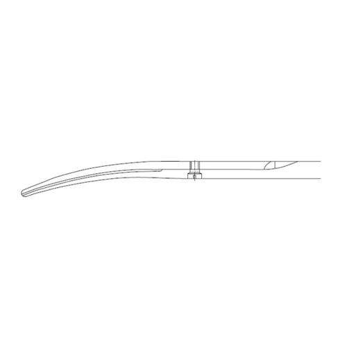 BC294W - ножницы лигатурные, изогнутые, одно лезвие зубчатое, серия Durotip, длина 145 мм | B. Braun (Германия)