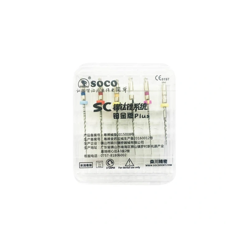 SOCO SC PLUS - машинные файлы с памятью формы, длина 21-25 мм, 6 шт. | SOCO (Китай)