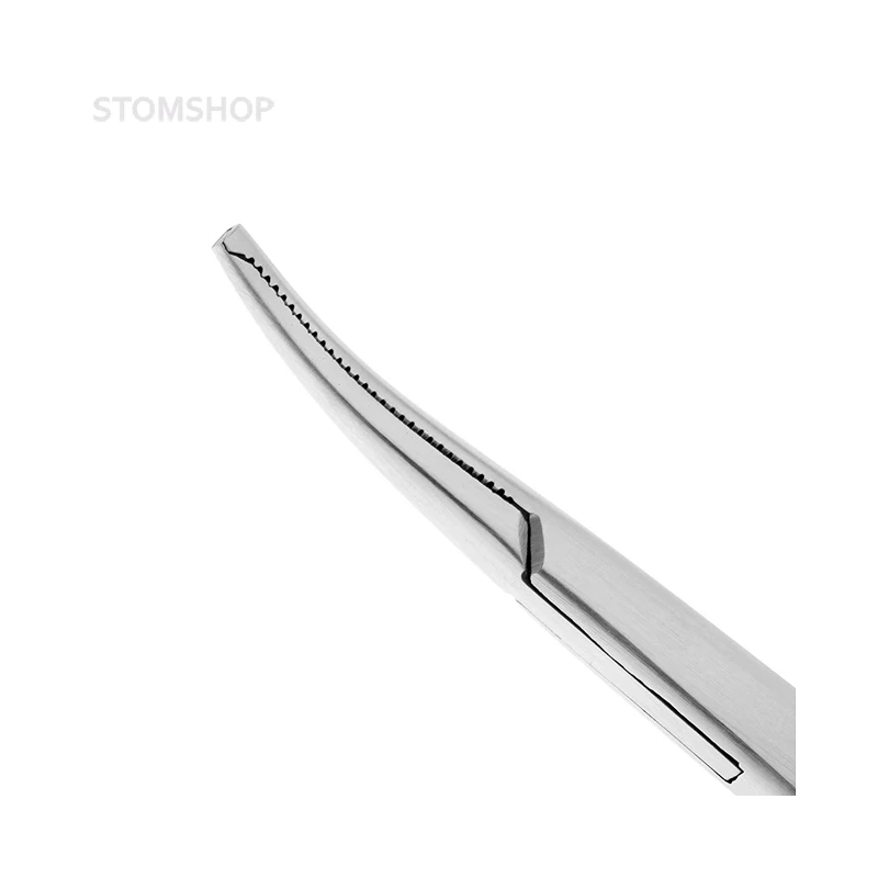Зажим хирургический Kocherklemme изогнутый с зубчиками, 12,5 см | HLW Dental Instruments (Германия)